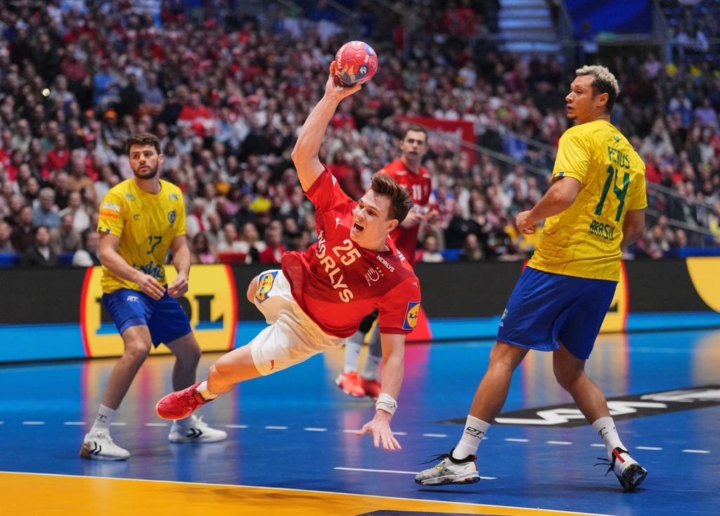 Lukas Jörgensen steht mit Dänemark im Halbfinale der Handball-WM.