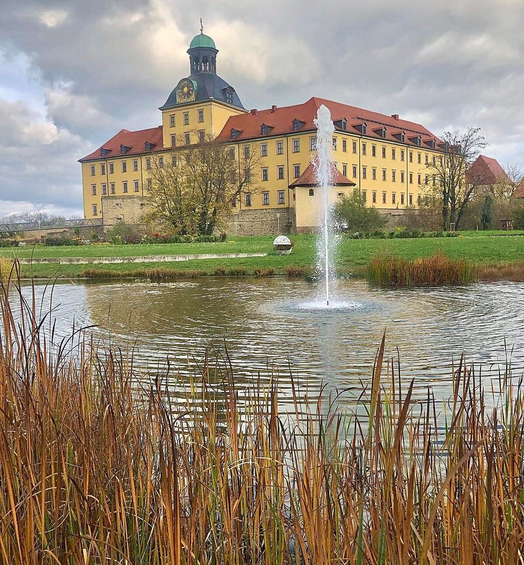 Der Johannisteich im Schlosspark Moritzburg Zeitz soll saniert werden,