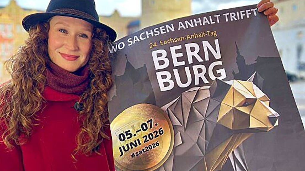Claudia Gebei ist die Gewinnerin des Plakatwettbewerbs für den Sachsen-Anhalt-Tag in Bernburg.