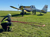 Übung der Feuerwehren aus Blankenburg, Wernigerode und Oberharz am Brocken mit dem Löschflugzeug des Landkreises Harz in Hasselfelde. Im September 2024 wurde dieses Szenario bitterer ernst.