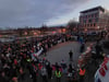 Protestkundgebung vor der Landeszentrale der CDU in Magdeburg: 