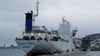 Das Schiff „Silver Dania“ wurde für Ermittlungen in den Hafen von Tromsø gebracht.