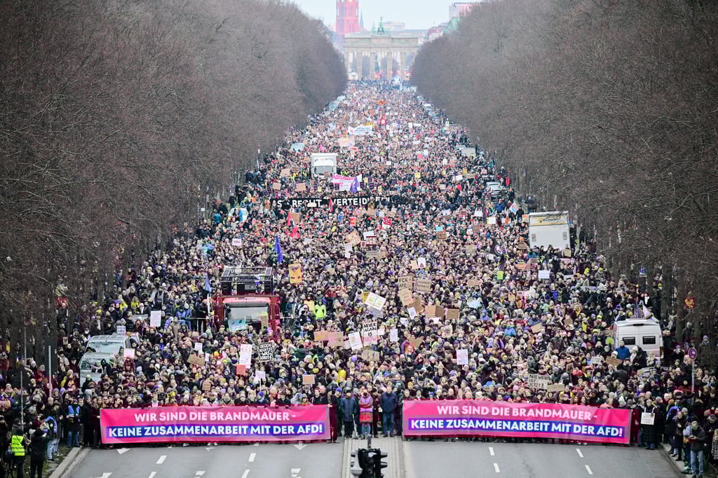 Großer Andrang bei der Demonstration in Berlin.