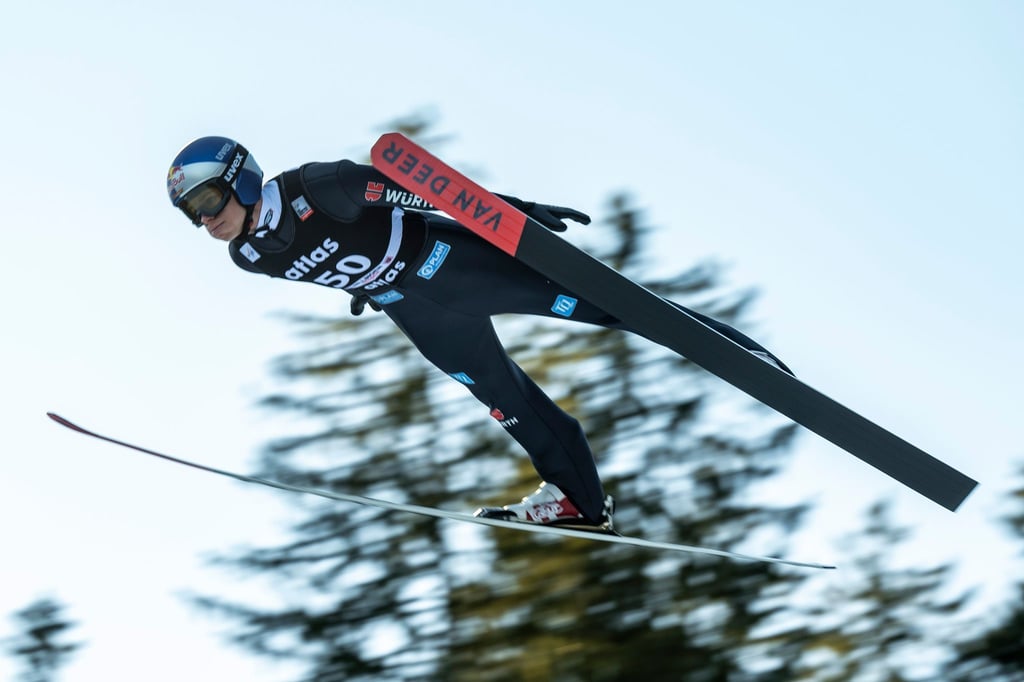 Andreas Wellinger war auf Rang zwölf bester Deutscher in Willingen.