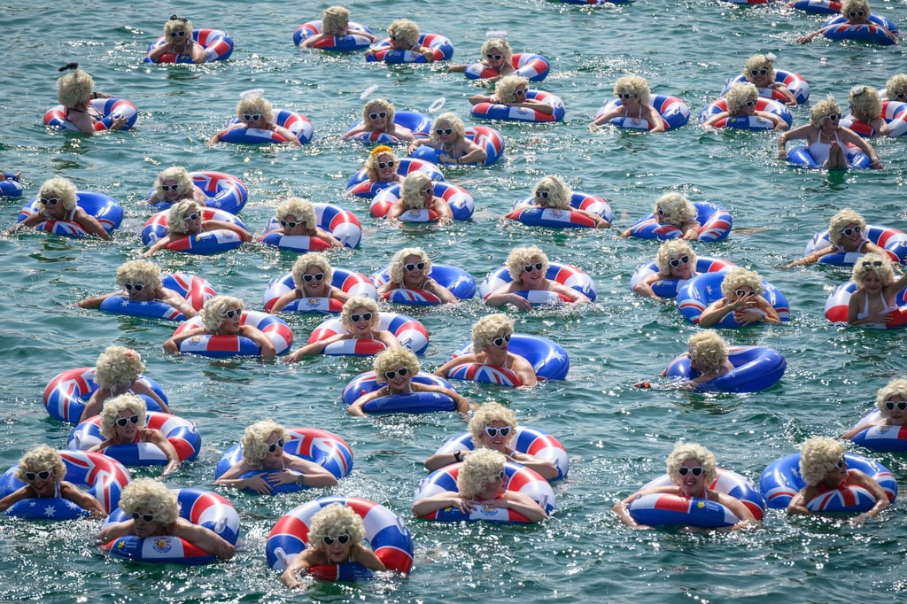 Schwimmen für den guten Zweck.