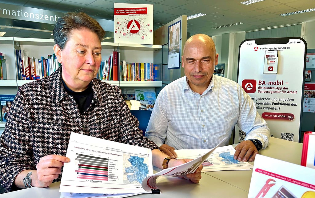 Anja Huth und Jean Lehmann von der Agentur für Arbeit sprechen über die größten Herausforderungen in diesem Jahr.