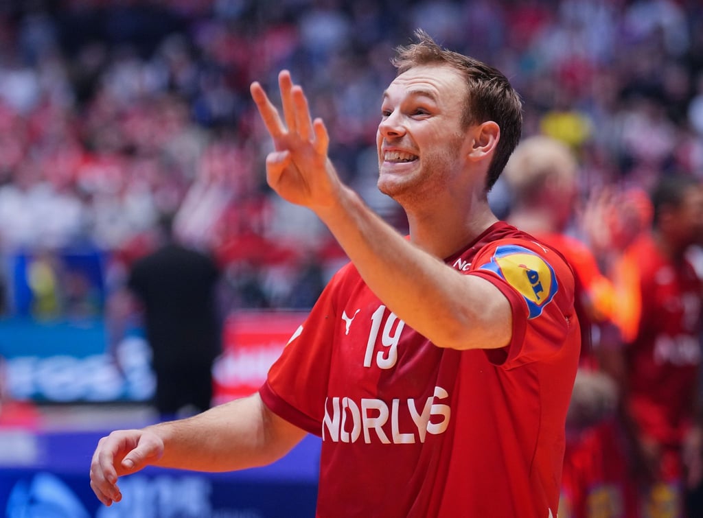 Mathias Gidsel hat schon den fünften WM-Titel im Blick.