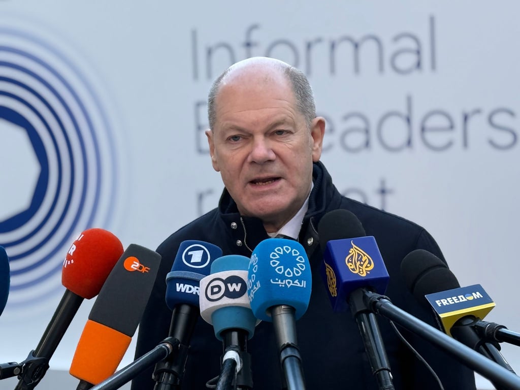 Kanzler Scholz sieht die EU nicht in einer Position der Schwäche.