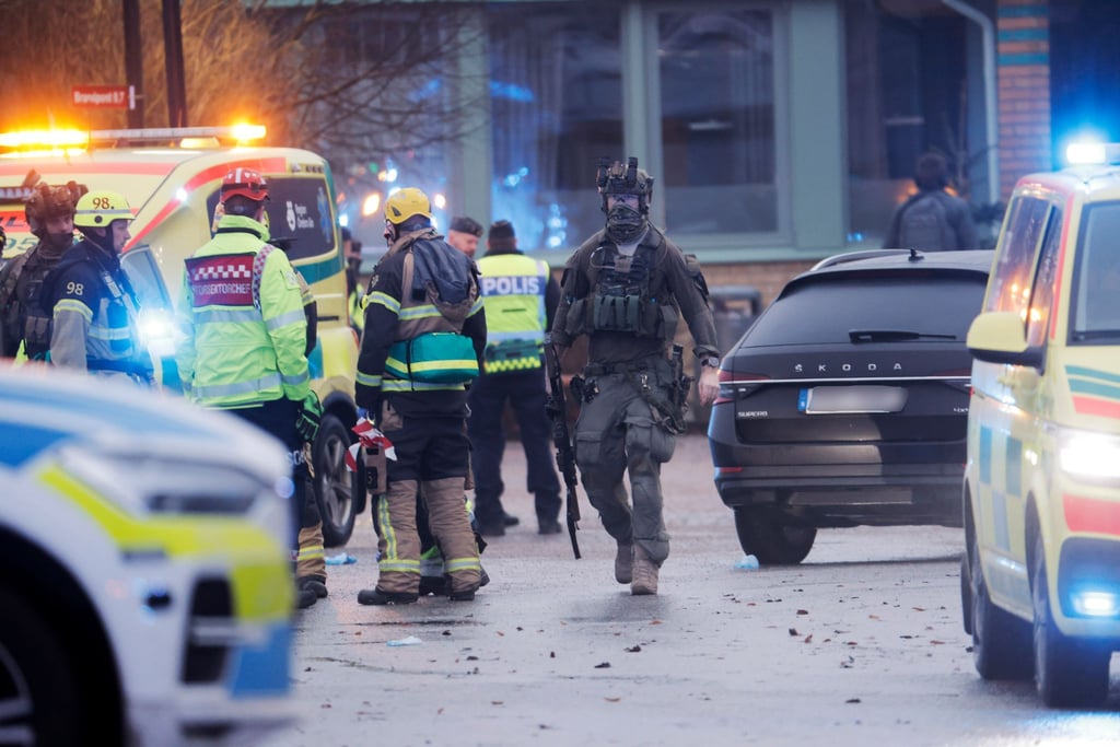 An der Schule in Schweden kam es zu einem Großeinsatz.