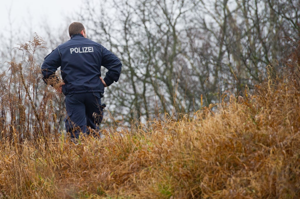 De Anhänger wurde auf einem Waldweg entdeckt.