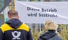 Gestern wurde nach dem Streik in der Gemeindeverwaltung Barleben am Dienstag auch bei im DHL Lager in Barleben gestreikt.