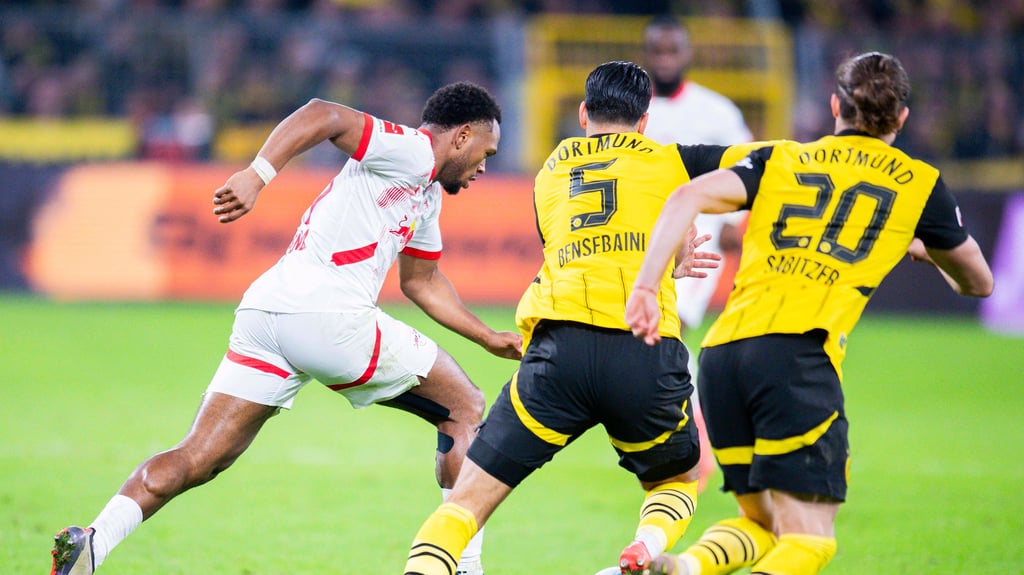 Lois Openda im Spiel gegen Borussia Dortmund.