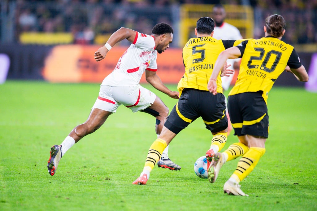 Lois Openda im Spiel gegen Borussia Dortmund.