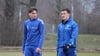 Der 1. FC Magdeburg trainiert vor seinem Heimspiel gegen den 1. FC Nürnberg. Mit dabei war auch Dariusz Stalmach (l.).