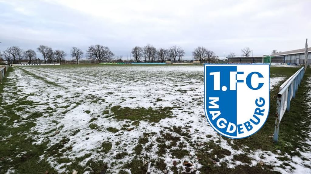 Die Trainingsplätze des 1. FC Magdeburg an der Avnet-Arena halten dem Winterwetter nicht Stand. Und eine Besserung ist nicht in Sicht.