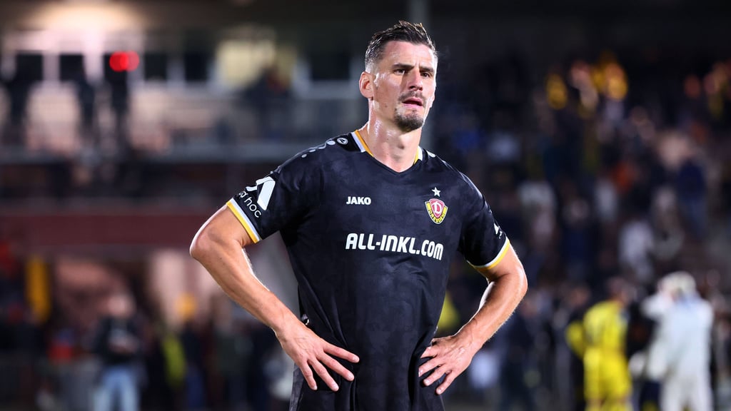 Stefan Kutschke beim Spiel von Dynamo Dresden gegen Dortmund II.