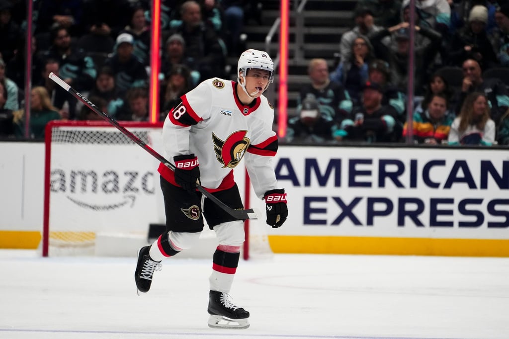 Tim Stützle von den Ottawa Senators verbuchte bei der Niederlage gegen die Tampa Bay Lightning seinen 38. Assist der Saison.