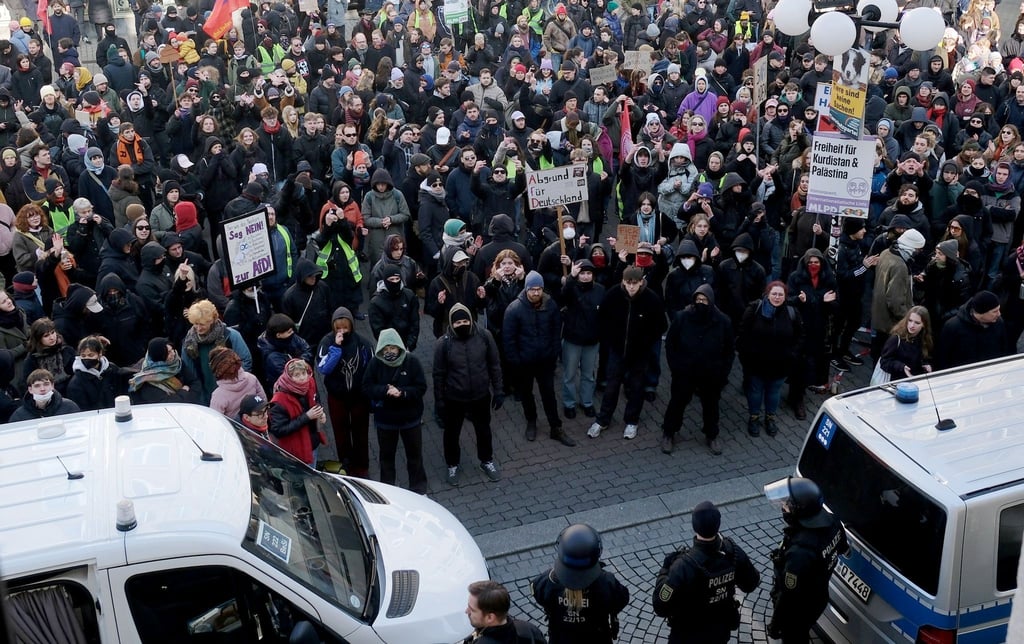 Vielfacher Protest gegen AfD-Wahlkampfveranstaltung in Leipzig