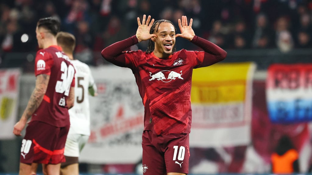 Eine Vorlage und ein Tor gegen St. Pauli: RB-Profi Xavi Simons