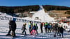 Am Fichtelberg sind die Skipisten geöffnet.