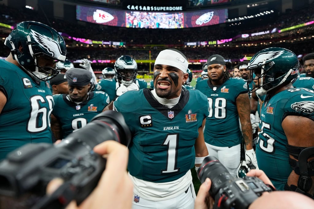 Hurts holte zum ersten Mal den Super Bowl - und wurde wertvollster Spieler.