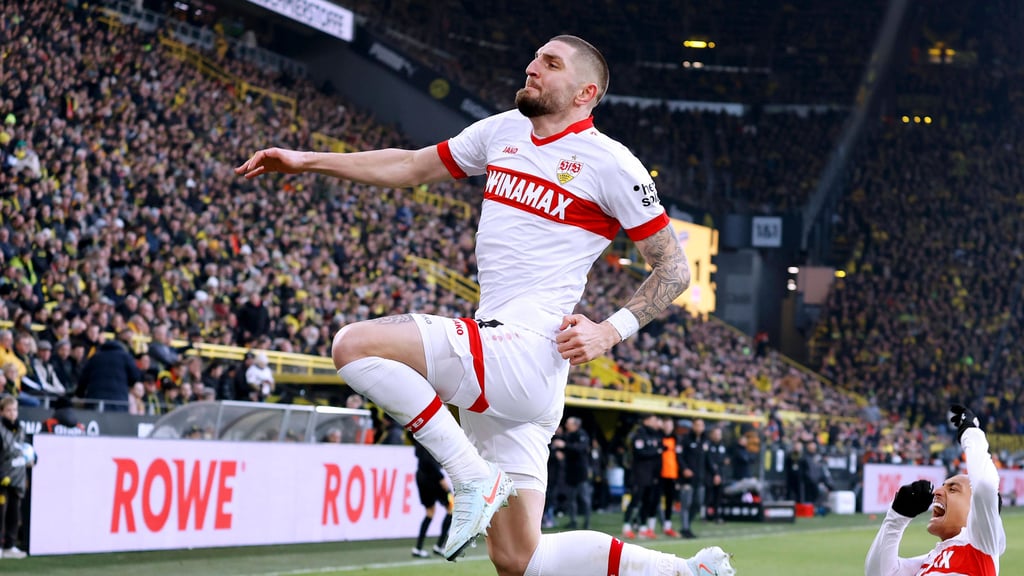 Julian Chabot traf beim 2:1-Auswärtssieg des VfB Stuttgart in Dortmund.