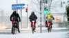 Gefrierender Regen und Schnee sorgen für Winterwetter in Oldenburg.