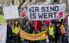 Am 13. Februar streiken Verdi und GEW auf dem Riebeckplatz in Halle.