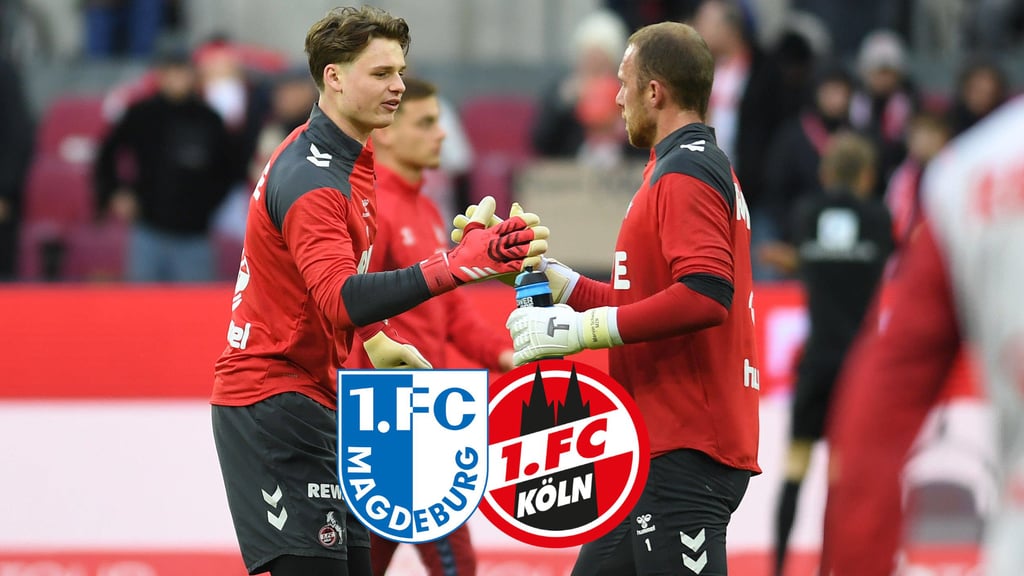 Jonas Urbig (li.), damals noch im Trikot vom 1. FC Köln, und Marvin Schwäbe.
