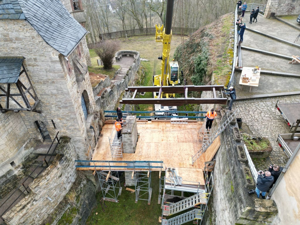 Das Oberschloss Kranichfeld bekommt eine neue Burgbrücke.