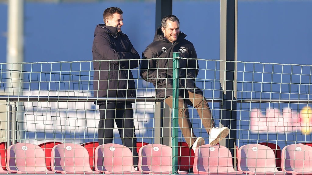 Sind seit der Jugend befreundet: RB-Sportgeschäftsführer Marcel Schäfer (r.) und der frühere Augsburg-Profi Daniel Baier