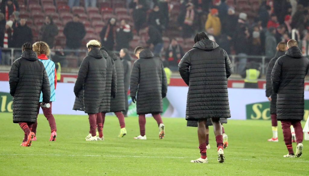 RB Leipzig nach Abpfiff im Spiel gegen den VfB Stuttgart.