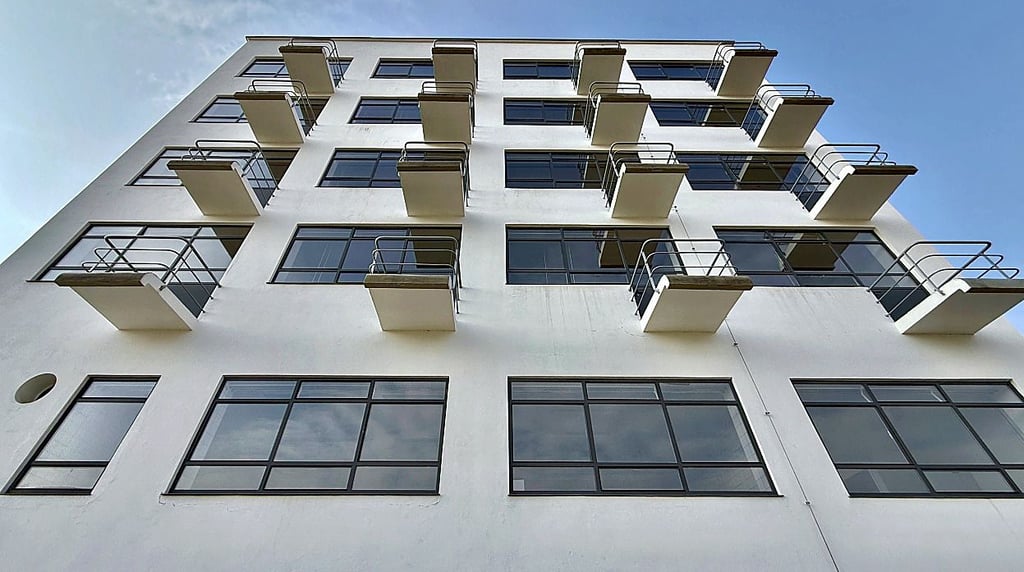 Im Winter gibt es im Prellerhaus am Bauhaus Dessau oft Reparaturen.