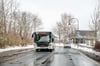 Busverkehr im Landkreis  Wittenberg war am Freitag aufgrund von Schnee und Glatteis eingestellt.