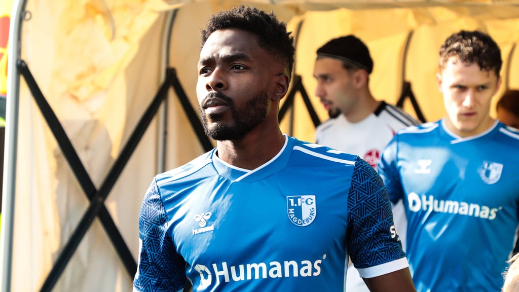 Daniel Heber vom 1. FC Magdeburg spielte eine bärenstarke Partie gegen den Zweitliga-Ersten 1. FC Köln.