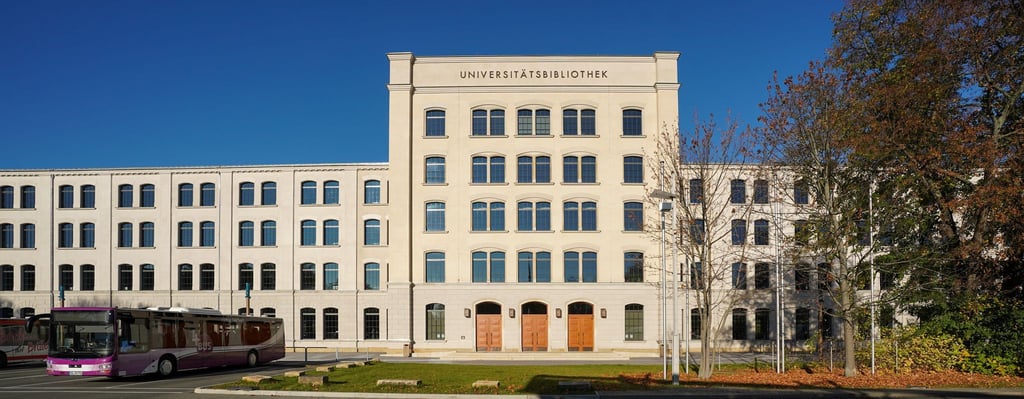 Die Universitätsbibliothek der Technischen Universität Chemnitz. (Archivbild)