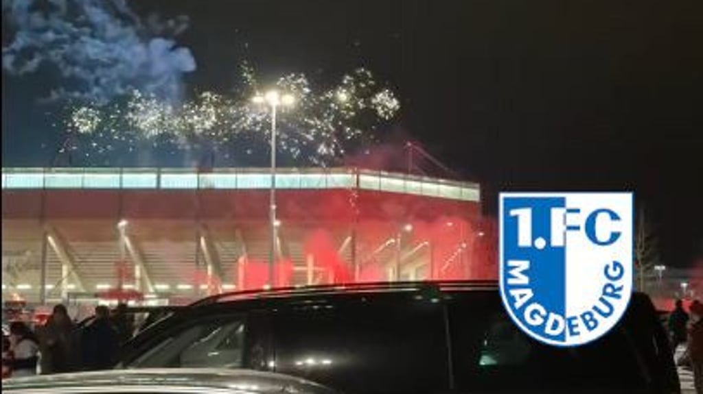 Mehrere Clips sollen Magdeburg-Fans zeigen, die die Anhänger vom 1. FC Köln mit Feuerwerkskörpern attackieren.