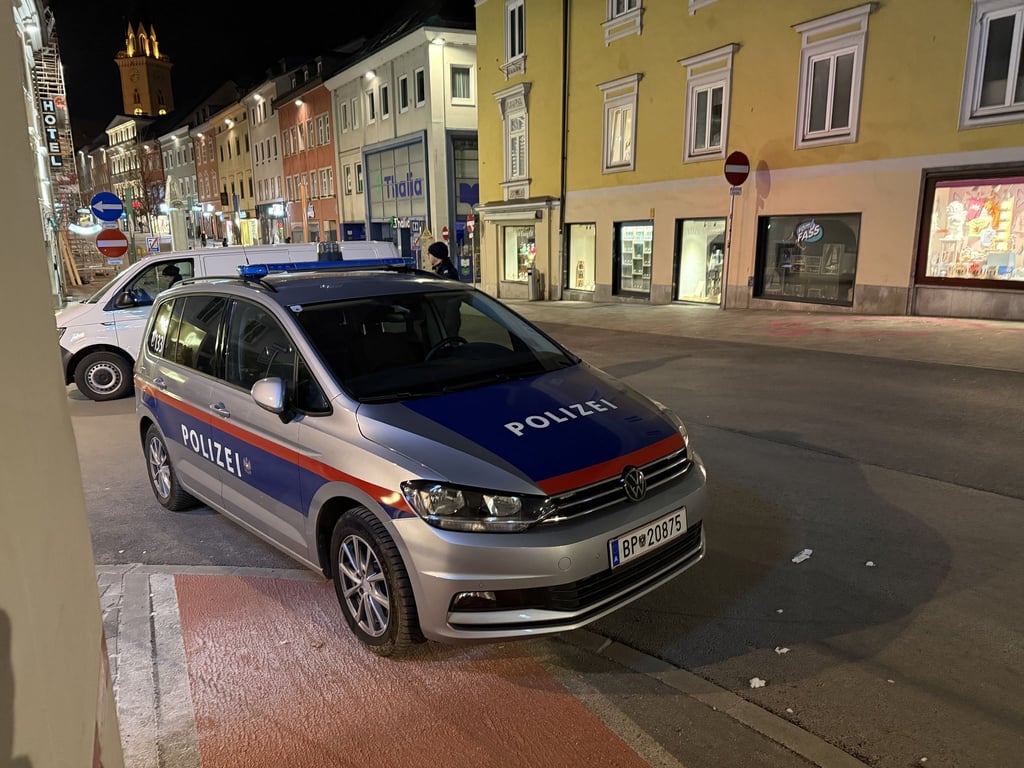 Der Verdächtige wurde im Zentrum von Villach festgenommen.