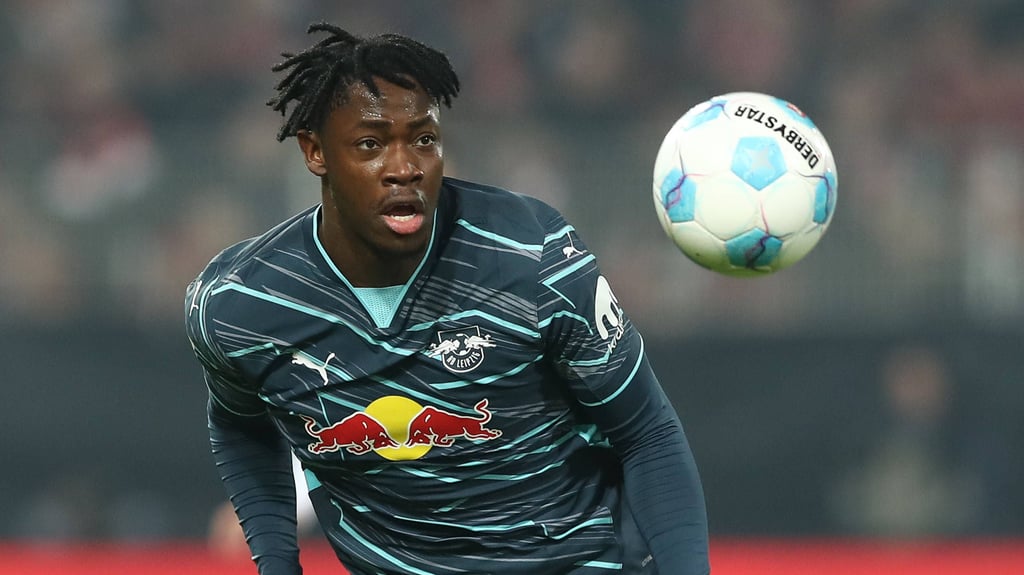 El Chadaille Bitshiabu&nbsp;im Spiel gegen Union Berlin.