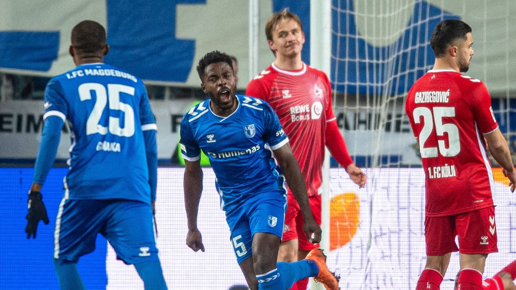 Daniel Heber traf per Kopf zum 1:0 für den 1. FC Magdeburg gegen den 1. FC Köln und wurde damit zum Matchwinner im Topspiel der 2. Bundesliga.
