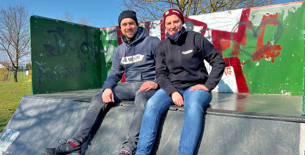Der Verein rund um Fabian Kloß (l.), Maria Schenk und Mario Baartz setzt zahlreiche Projekte in Nauendorf um.