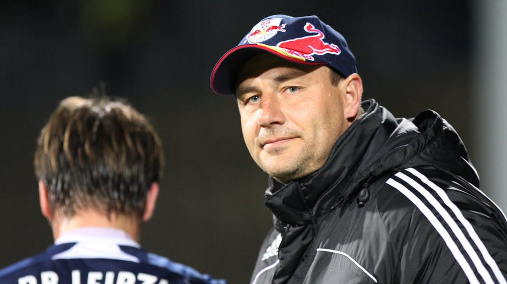 Mit Trainer Tino Vogel fing 2009 alles an bei RB Leipzig.