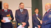 Bei der Jahreshauptversammlung der Feuerwehr in Havelberg wurden Sven Bernhardt (von links), Kevin Deich und Nico Panhans von Ortswehrleiter Andreas Brütt geehrt.