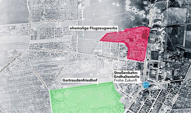 Blindgänger Baustopp wegen Bombengefahr in Halle Frohe Zukunft