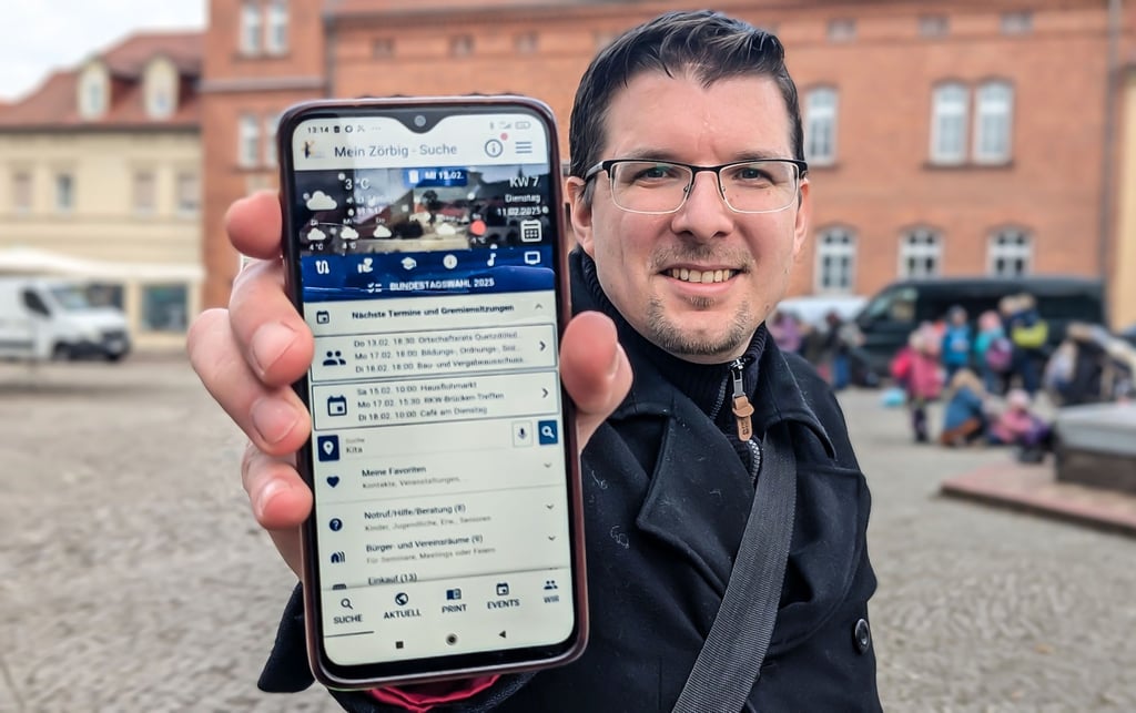 Marcel Städter, der Mann hinter „Mein Zörbig". Der Austausch in der Gemeinde ist ihm ein wichtiges Anliegen.