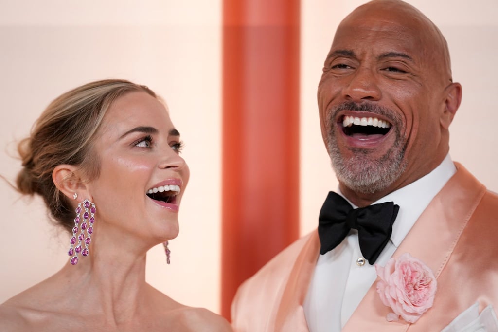 Emily Blunt und Dwayne Johnson wollen mit Leonardo DiCaprio drehen. (Archivbild)