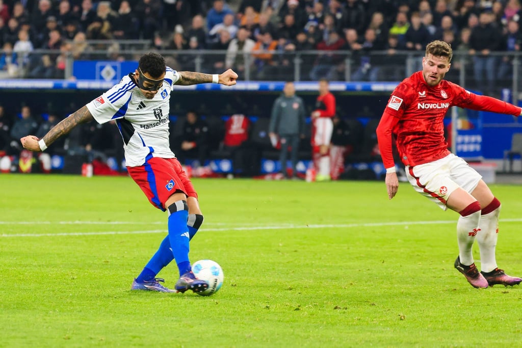 Hamburgs Davie Selke trifft gegen Kaiserslautern doppelt.