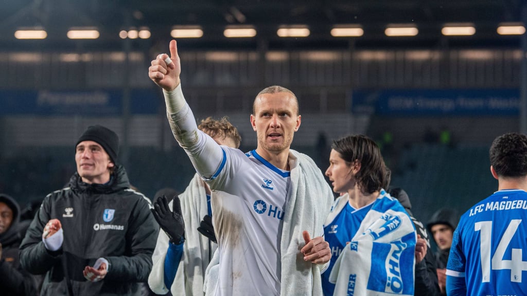 FCM-Kapitän Dominik Reimann freut sich, ohne Druck im Aufstiegsrennen der 2. Bundesliga mitzumischen.