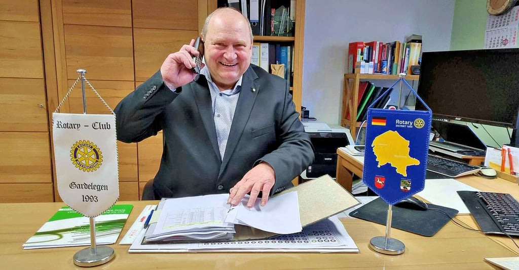 Rotarier gibt es seit 120 Jahren. Norbert Hartmann aus Kunrau ist seit 2014 dabei.