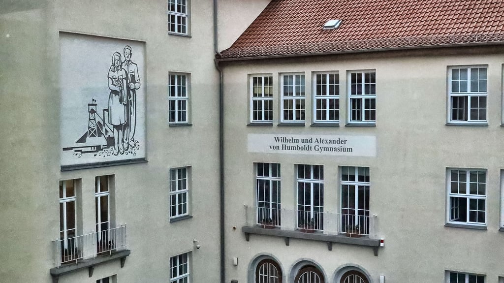 Das Wilhelm und Alexander von Humboldt Gymnasium in Hettstedt.